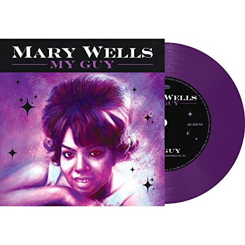 Mary Wells “My Guy” vinyl record with purple disc and cover art.