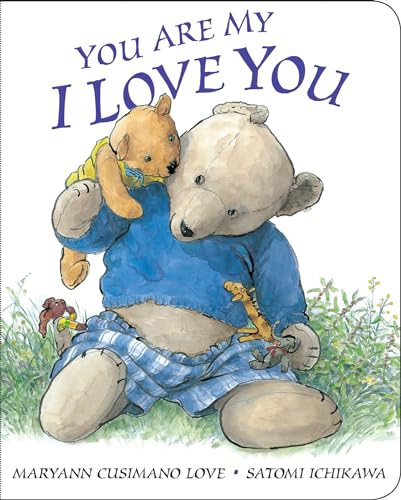 Book cover: two teddy bears embracing, watercolor illustration.