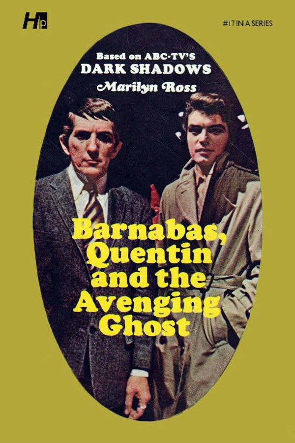 Vintage book cover featuring two men in suits, "Dark Shadows" text.