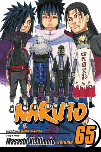 Cover of Naruto manga volume 65 featuring five characters in anime style.
