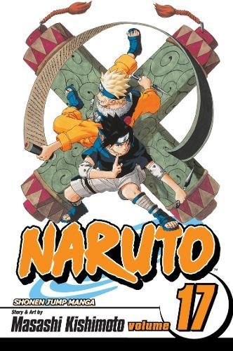 Naruto volume 17 manga cover featuring Naruto and Sasuke in front of a scroll.