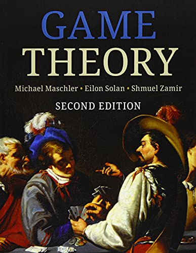 Cover of the textbook Game Theory, Second Edition, featuring a painting of card players.