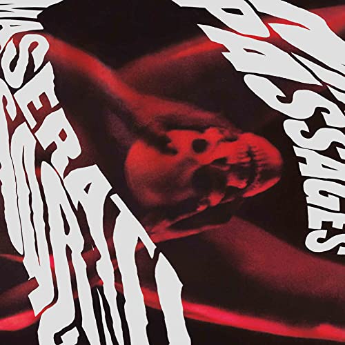 Album cover featuring a red-lit human skull with bold white text overlay.