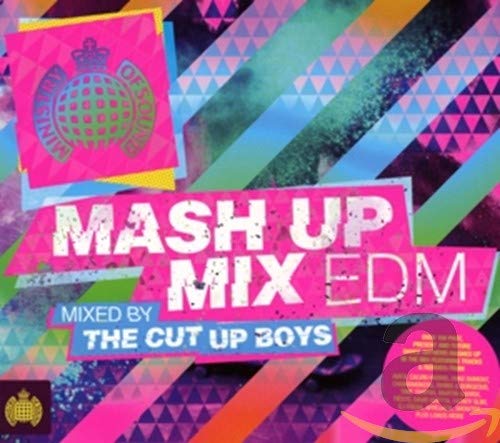 CD cover for Mash Up Mix EDM by The Cut Up Boys with colorful graphics.
