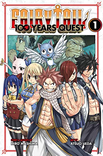 Fairy Tail: 100 Years Quest 1" manga cover with character illustrations.