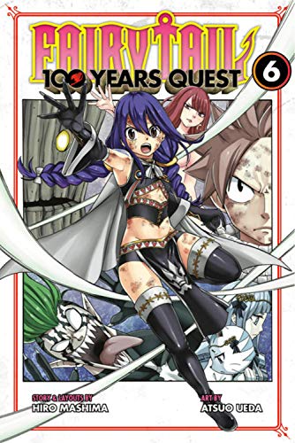 “Fairy Tail: 100 Years Quest 6” manga cover featuring characters in action.