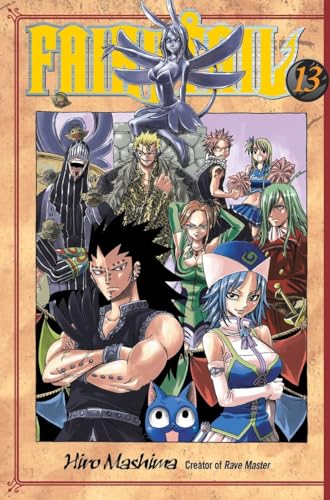 Cover of "FAIRY TAIL 13" manga, featuring a group of fantasy characters.