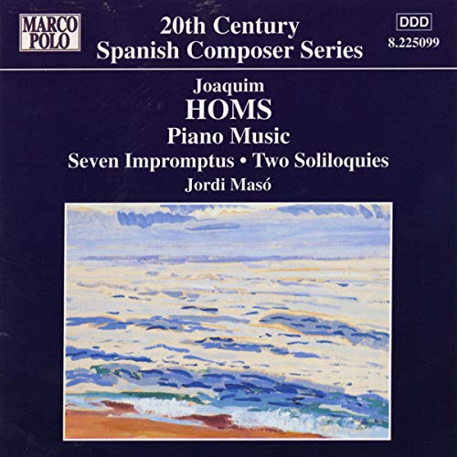 CD cover for Joaquim HOMS piano music with a seascape painting.