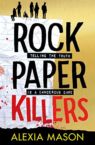 Book cover: "Rock Paper Killers" with silhouetted figures and red splatters.
