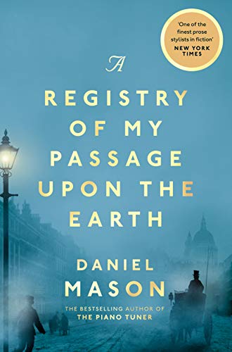 Book cover with title, author name, and blurred street scene background.