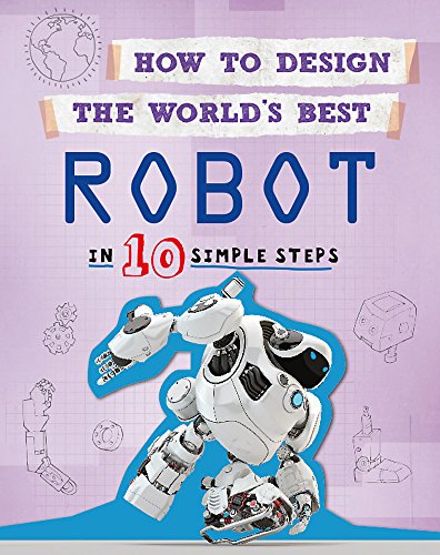 Book cover featuring a white and gray humanoid robot on a purple background.