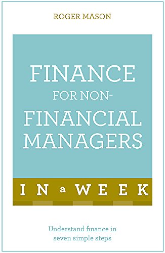 Book cover with teal background and white text: "Finance for Non-Financial Managers".