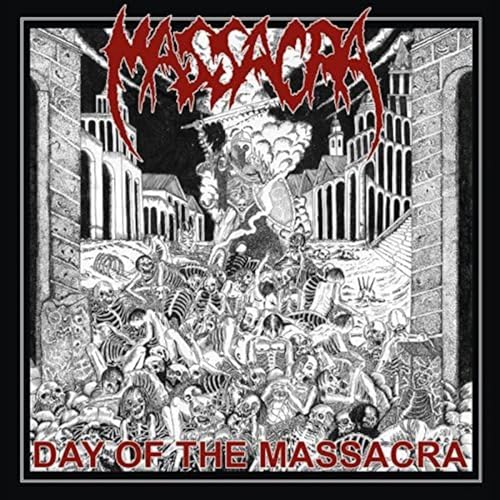 Black and white album cover depicting a chaotic, detailed battle scene.