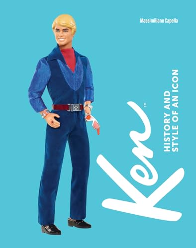 Book cover featuring Ken doll in a blue 1970s-style jumpsuit.