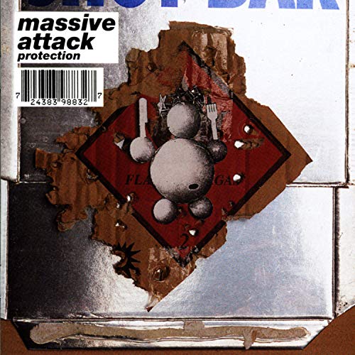 CD cover featuring a torn cardboard label with a cartoon figure on silver foil.