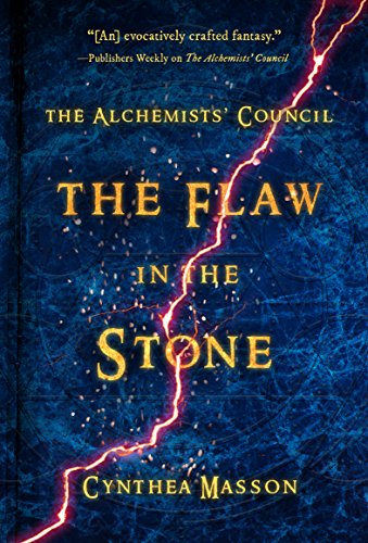 Book cover: dark blue stone texture with a red lightning bolt crack.