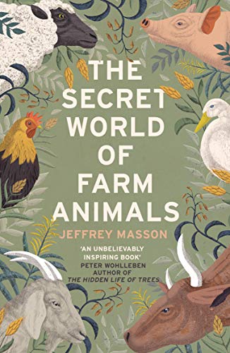Book cover featuring illustrated farm animals: sheep, cow, pig, rooster, and goat.