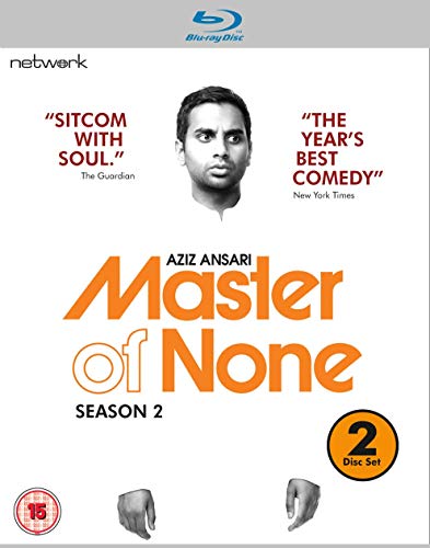 “Master of None” Season 2 Blu-ray cover featuring Aziz Ansari’s portrait.