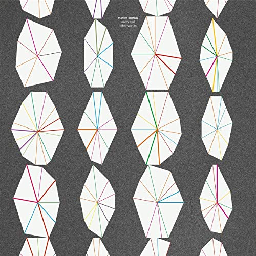 CD cover with repeating geometric pattern of colorful, fragmented umbrellas.
