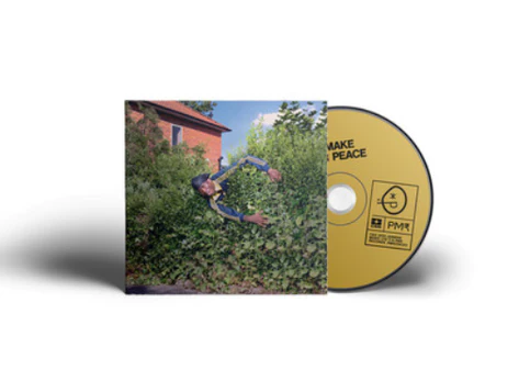 CD case with a yellow background and a person in a tree.