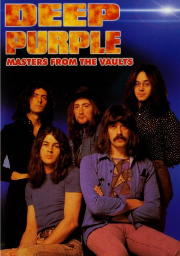 Deep Purple band members on DVD cover, 1970s rock aesthetic.