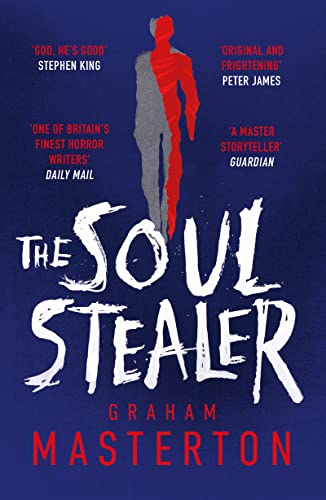 Book cover: dark blue background, stylized title, and figure with red accent.