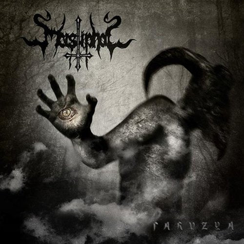 Dark album cover featuring a clawing hand and shadowy, monstrous figure.