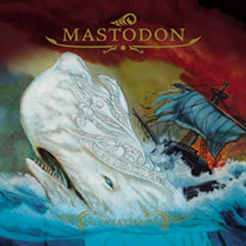 Mastodon album cover: a white whale breaches near a sinking ship.