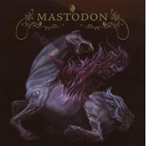 Mastodon album "Remission" CD cover: a spectral horse engulfed in flames.