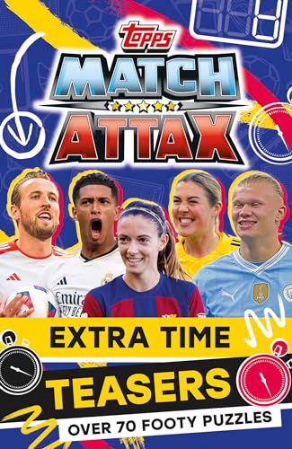 Match Attax Extra Time Teasers cover featuring four soccer players.