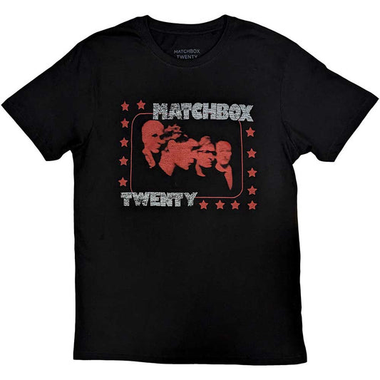 Black t-shirt with white "Matchbox Twenty" and "Blur" text, size XX-Large.