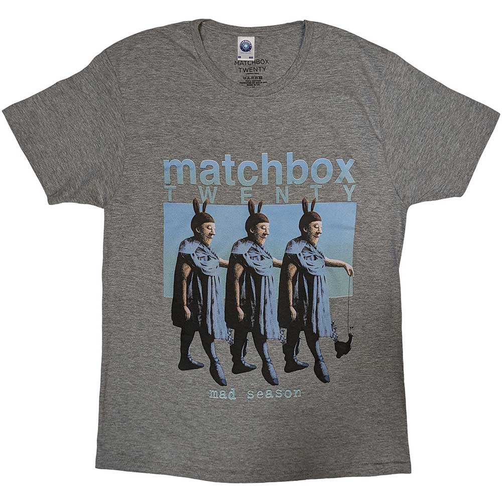 Black t-shirt with “Matchbox Twenty” and “Mad Season” design, size X-Large.