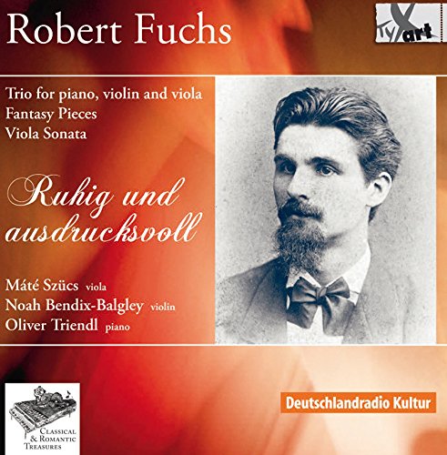 CD cover featuring a portrait of composer Robert Fuchs and text details.