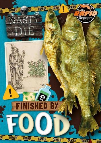 Book cover: fish, skull, poison, and a grim reaper illustration.