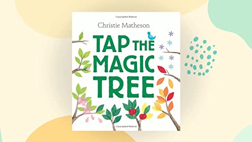 Book cover: "Tap the Magic Tree" with illustrated tree branches.