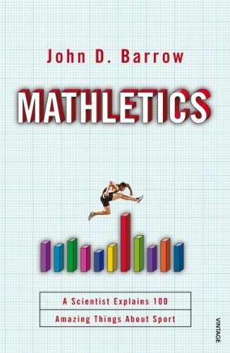 Book cover: "Mathletics" with a runner leaping over bar graphs.