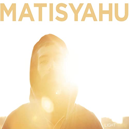 Matisyahu album cover "Light" featuring a backlit portrait in gold tones.