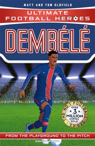 Book cover featuring footballer Ousmane Dembélé in a Paris Saint-Germain uniform.