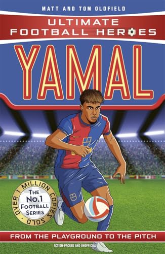 Book cover featuring footballer Yamal dribbling a soccer ball on a pitch.