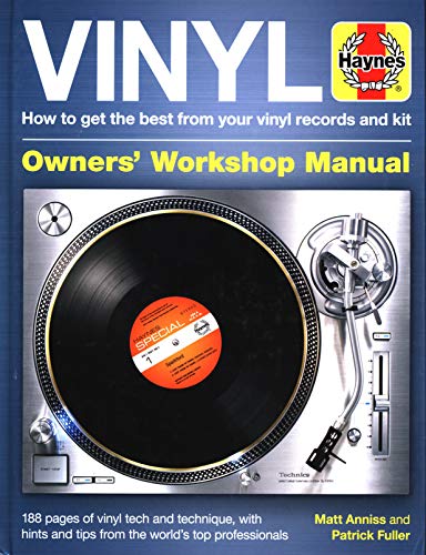 Haynes Vinyl Manual cover with a silver turntable and black record.