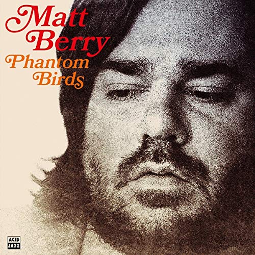 Matt Berry's "Phantom Birds" vinyl album cover, a close-up portrait.