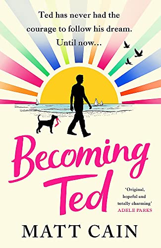 Book cover showing a silhouette of a man and dog against a rainbow sun.