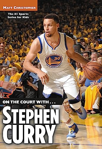 Stephen Curry dribbling a basketball on a court with blurred spectators.