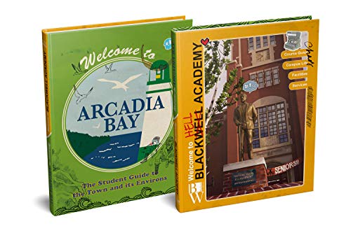 Two illustrated guidebooks for “Life is Strange”’s Arcadia Bay and Blackwell Academy.