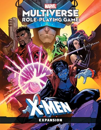 Cover of Marvel Multiverse RPG X-Men Expansion featuring several X-Men characters.