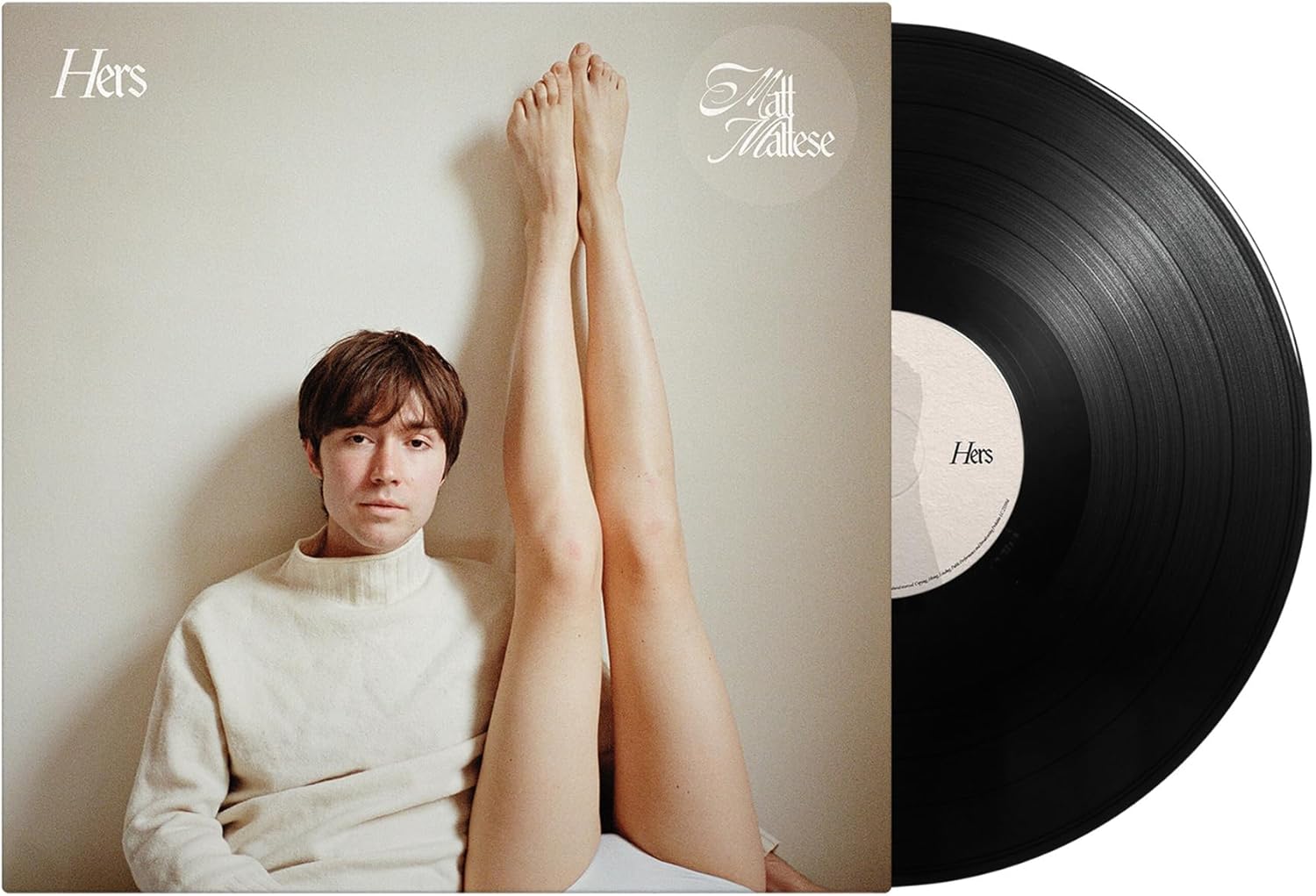 Vinyl record cover featuring a portrait of Matt Maltese against a solid colored background.