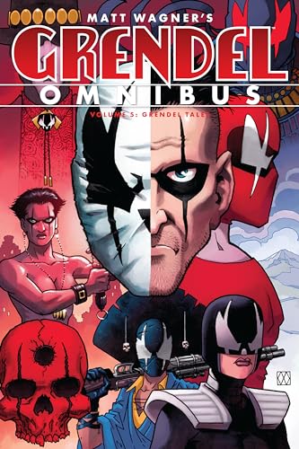 Comic book cover featuring a masked figure and skull imagery.