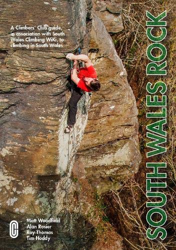 Book cover: climber on a rocky cliff face in South Wales.