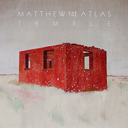 Album cover for Matthew And The Atlas’ “Temple” featuring a red, decaying building.