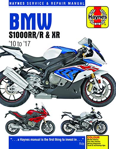 BMW S1000RR/R & XR motorcycle repair manual cover, 2010-2017.